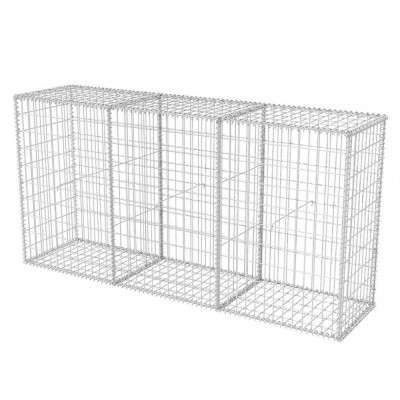 Cos gabion, 200 x 50 x 100 cm, otel galvanizat foto