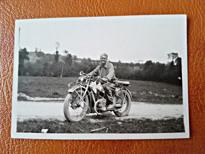 Fotografie plimbare cu motocicleta, 1930 foto