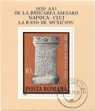 Colita 1850 ani de la ridicarea Cluj-Napoca la rang de municipiu, 1974 - oblit.