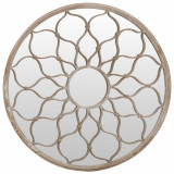 Cumpara ieftin Oglinda, nisipiu, 40x3 cm, fier, rotunda, utilizare in interior