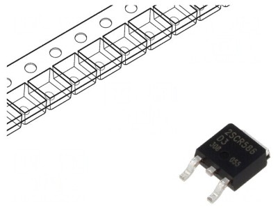 Tranzistor NPN Bipolar 80V 5A 10W DPAK TO252 - Componentă Electronică pentru Circuite Integrate foto