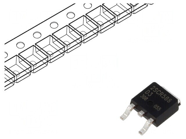 Tranzistor NPN Bipolar 80V 5A 10W DPAK TO252 - Componentă Electronică pentru Circuite Integrate