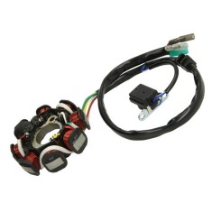 Stator magnetou GY6 125-150, 8 bobine, 5 fire, automat