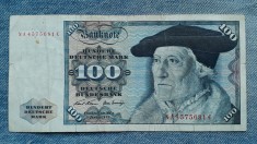 100 Mark 1970 Germania RFG, marci germane, seria NA4575681 foto