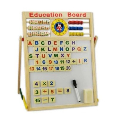 Tabla Magnetica de Scris cu Doua Fete cu Stativ si Accesorii FOXMAG24&amp;reg;, litere si cifre magnetice, marker si burete foto