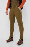 Cumpara ieftin Viking pantaloni sport Hazen barbati, culoarea verde, neted