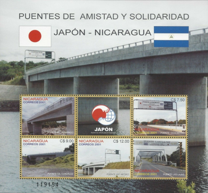 NICARAGUA 2001 PODURI RELATII DIPLOMATICE CU JAPONIA