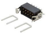 Conector tată 10 pini, 2x5, pas 2 mm, cablu- PCB