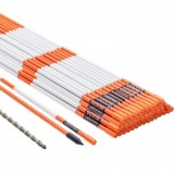 Set 50 tarusi marcatori pentru sosea Vevor Reflectorizant, Inaltime 121.5 cm, fibra de sticla