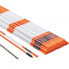 Set 50 tarusi marcatori pentru sosea Vevor Reflectorizant, Inaltime 121.5 cm, fibra de sticla