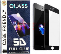 Geam protectie display sticla 5D FULL GLUE Samsung Galaxy A9 2018 BLACK foto