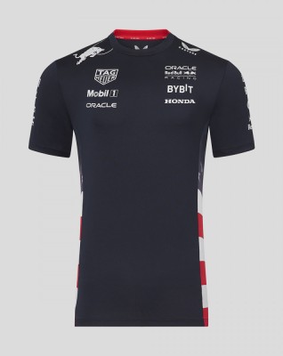 Red Bull Racing tricou de bărbați America Race navy F1 Team 2024 - M foto