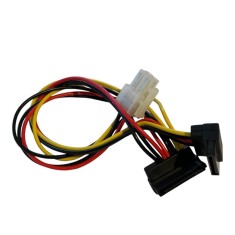 Cablu adaptor 4 pini la dual sata, Active, Compatibil Fujitsu Esprimo, alimentare hard disk, hdd, ssd, 40cm, T26139-Y4012-V205