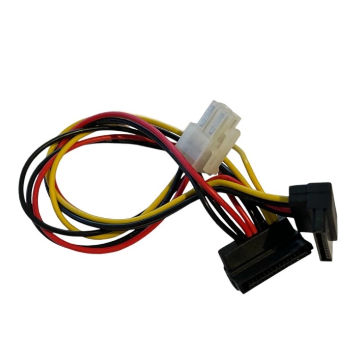 Cablu adaptor 4 pini dual sata, Active, Compatibil Fujitsu Esprimo, alimentare hard disk, hdd, ssd, 40cm, T26139-Y4012-V205