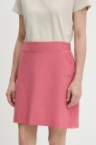 Helly Hansen fusta culoarea portocaliu, mini, drept