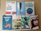 7 vol. Handbal (Hristache Naum, Dumitru Popescu-Colibasi, Ultimul aparator, Asa am antrenat, A fost odata un meci, Hronicul handbalului romanesc etc.)