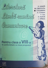 Literatura. Limba romana. Comunicare, clasa a VIII-a, sem. I foto