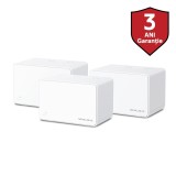 MESH MERCUSYS, wireless, router AX3000, pt interior, 3000 Mbps, port LAN si WAN Gigabit, 2.4 GHz | 5 GHz, standard 802.11ac, &quot;Halo H80X(3-pack)&quot;(timbr
