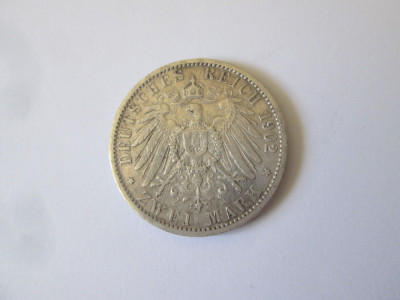 Germania 2 Mark 1902 A argint Wilhelm II foto