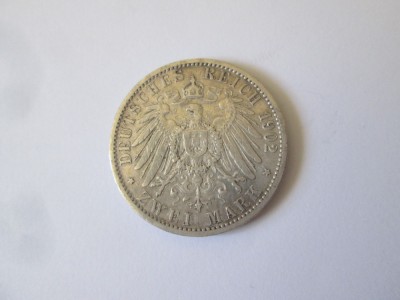 Germania 2 Mark 1902 A argint Wilhelm II foto