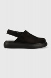 Vagabond Shoemakers sandale din piele intoarsa BLENDA femei, culoarea negru, cu platforma, 5519.350.20