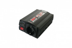 Convertor cu USB 24V / 230V 300W / 600W, protectie la suprasarcina si ventilator incorporat foto