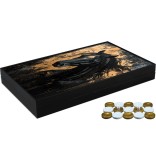 Joc de table din lemn lacuit, Trandy 58x48cm, HORSE PORTRAIT, Z-TOOLS / ZTS5482-9