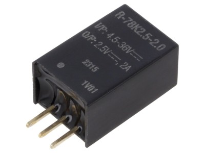 Convertor DC/DC 2,5V 2A SIP3 THT foto