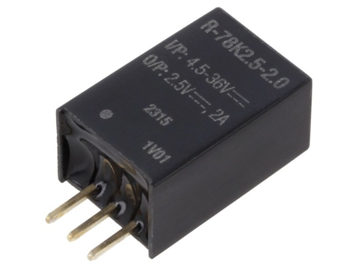 Convertor DC/DC 2,5V 2A SIP3 THT