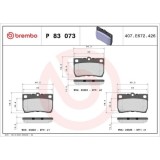 Placute frana Lexus Gs ( S19) 01.05-12.12, Is C (Gse2) 04.09-, Is 2 ( E2) 08.05-04.13, Spate, BREMBO