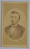 CDV Atelier Romania - portret bărbat la costum - a doua jumătate a secolului XIX