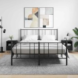 vidaXL Noptiere, 2 buc., negru, 40x35x47,5 cm, lemn compozit 827423