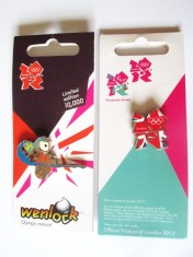 Lot 2 insigne de colectie noi in ambalajul original,una este editie limitata 10 000 bucati:Jocurile Paralimpice-Londra 2012,pretul este pentru ambele