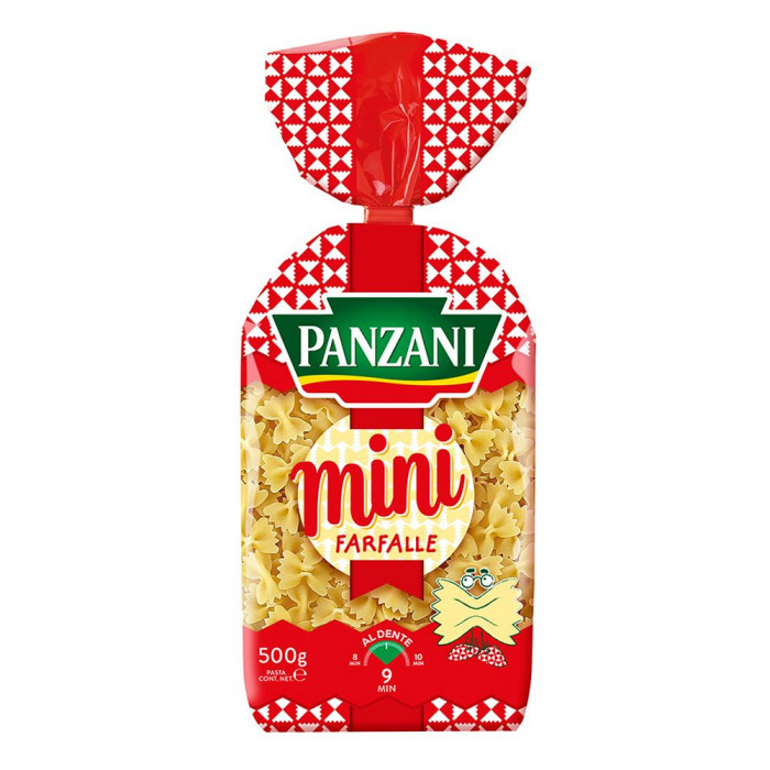 Paste Fainoase Farfalle Mini Panzani, 500 g, Paste Farfalle Mini, Paste pentru Gatit, Paste Fainoase Farfalle Mini, Farfalle Mini, Farfalle Mici, Past