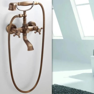 Baterie Dus cu Para si Furtun, Alama Sanitara, Bronz Antichizat, OD/2043 ModernLight Concept foto