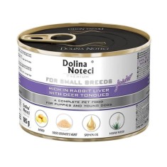 Dolina Noteci Premium Junior Small Breed Rabbit Liver &amp;amp;amp; Deer Tongues 185 g foto