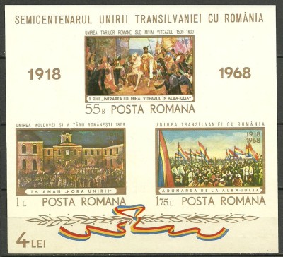 1968 - Semicentenarul Unirii, colita neuzata foto