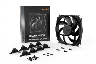 Ventilator be quiet! &amp;amp;quot;SILENT WINGS 4 PWM hs&amp;amp;quot;140mm 1900 rpm, Fluid Dynamic Bearing, 4-pin PWM, , &amp;amp;quot;BL097&amp;amp;quot; (timbru verde 0.18 lei) foto