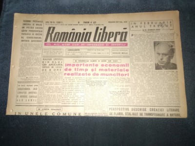 ZIARUL ROMANIA LIBERA 26 FEBRUARIE 1949 foto