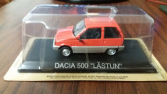 Macheta DACIA 500 LASTUN 1988 - DeAgostini Masini de Legenda, 1/43, noua. foto