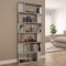 vidaXL Bibliotecă/Separator, gri beton, 80x24x192 cm, lemn prelucrat 800094