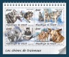 NIGER 2018 - Caini de tractiune /set complet-bloc + colita MNH (2 imagini), Nestampilat