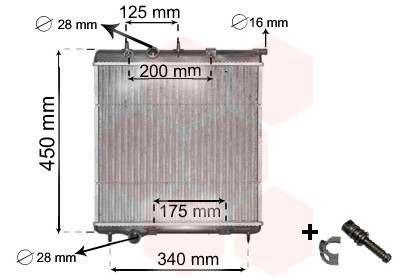 VAN WEZEL 40002298 *** IR PLUS *** Radiator, racire motor