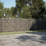 Cos gabion cu capac, 1200x100x100 cm, fier galvanizat GartenMobel Dekor