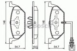 Set placute frana,frana disc SEAT IBIZA IV (6L1) (2002 - 2009) BOSCH 0 986 494 019