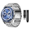 Ceas smartwatch SK4, ecran 1.45 inch AMOLED, 2 bratari, BT, Otel inoxidabil