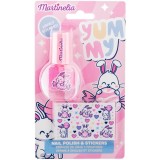 Martinelia Yummy Polish &amp; Stickers set pentru copii 1 buc