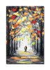 Tablou stilizat pictat manual, Vis implinit in doi, 60x40cm ulei pe panza
