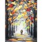 Tablou stilizat pictat manual, Vis implinit in doi, 60x40cm ulei pe panza
