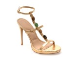 Sandale elegante ALDO aurii, OPALIA 711, din piele ecologica